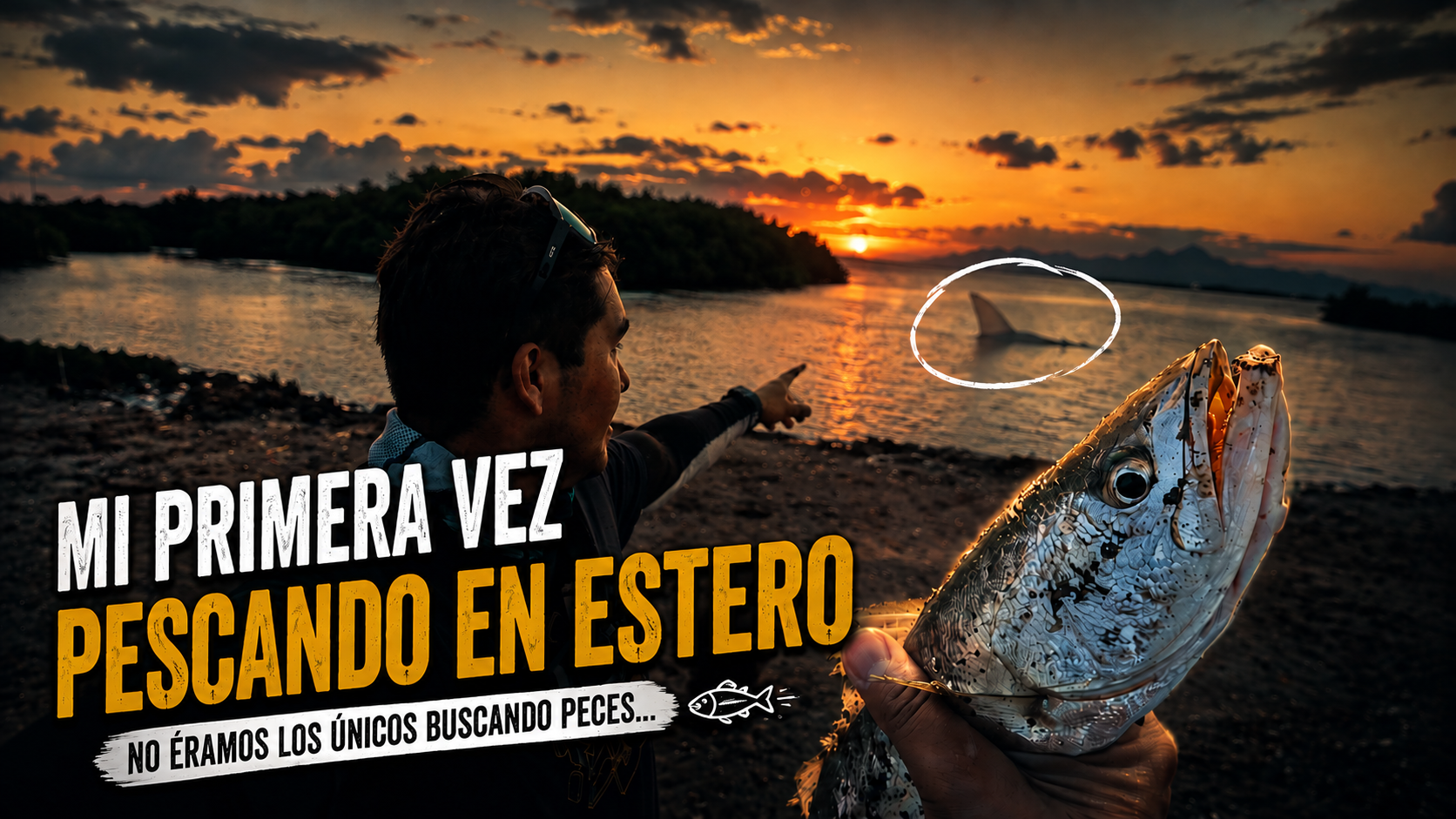 Pescando en estero con el team